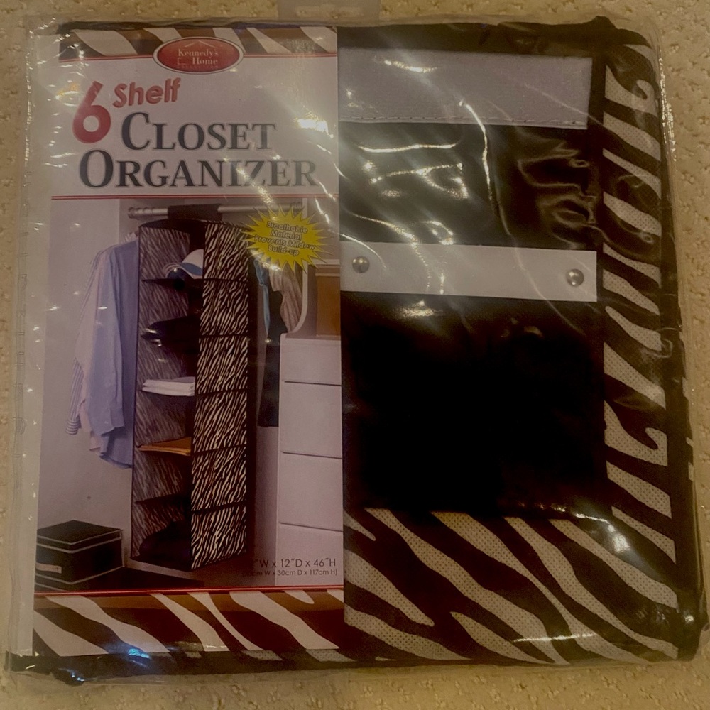 Hanging 6 Shelf Closet Organizer